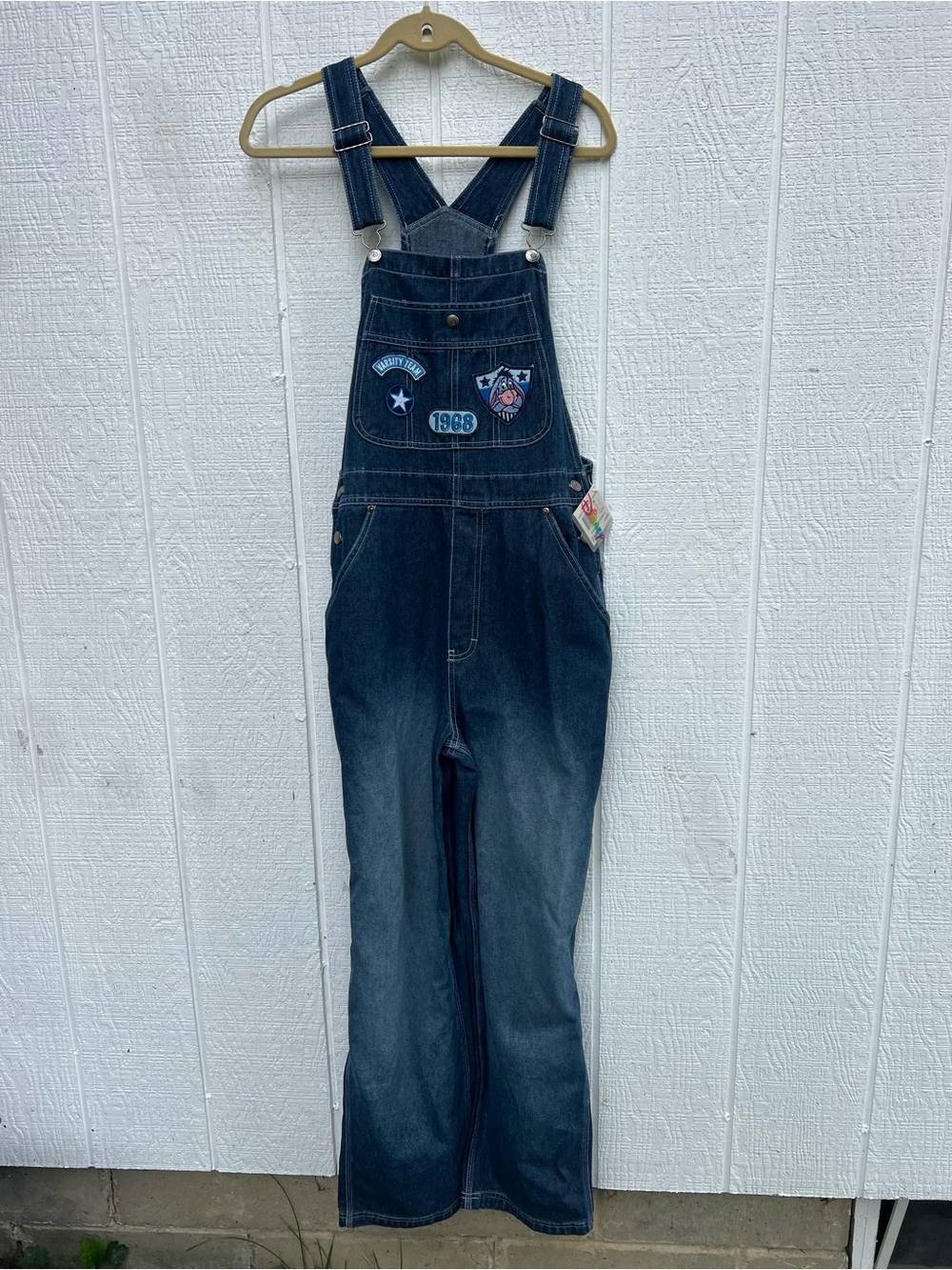 Vintage Disney Bib Overalls Blue Jean Denim Eeyore  90s Women’s Size M   NWT